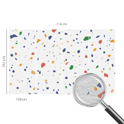 Wall mural for bedroom Rainbow pieces