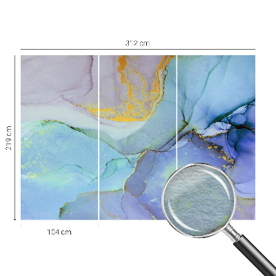 Large wall mural Watercolor shapes