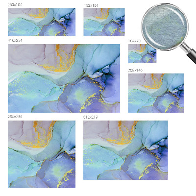 Large wall mural Watercolor shapes