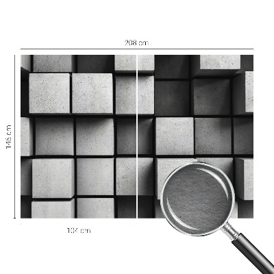 Bedroom wall mural wallpaper Geometric cubes