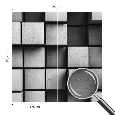 Bedroom wall mural wallpaper Geometric cubes