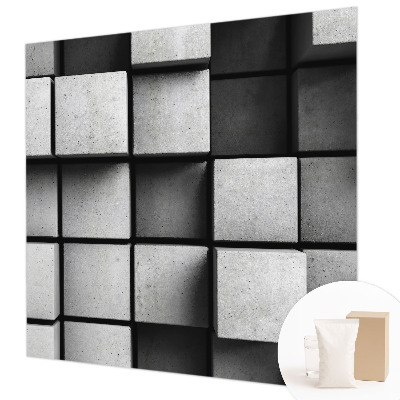 Bedroom wall mural wallpaper Geometric cubes