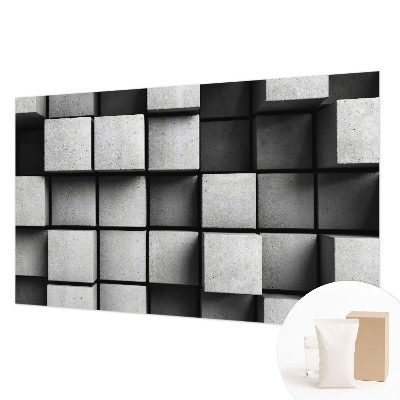 Bedroom wall mural wallpaper Geometric cubes
