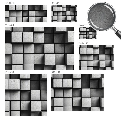 Bedroom wall mural wallpaper Geometric cubes