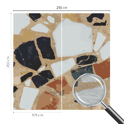 Large wall mural wallpaper Rustic stones