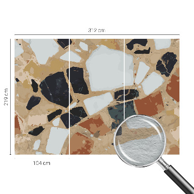 Large wall mural wallpaper Rustic stones