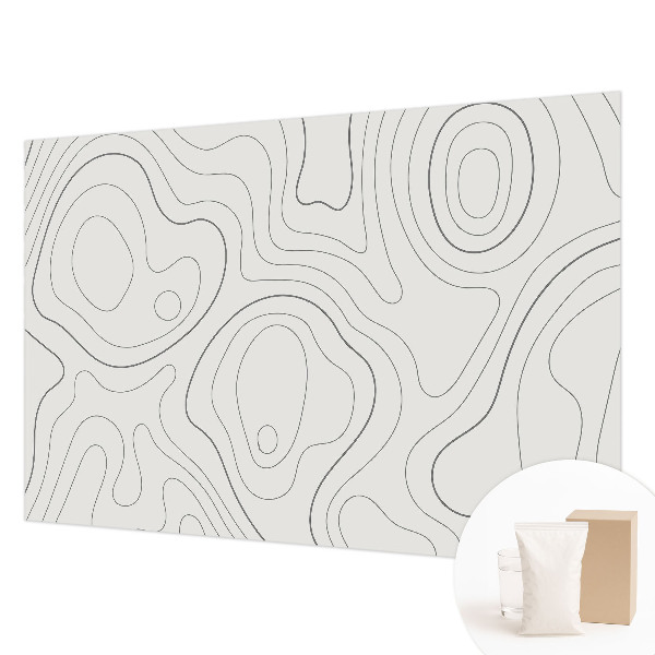 Modern wall mural for bedroom Fluid lines