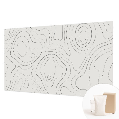 Modern wall mural for bedroom Fluid lines