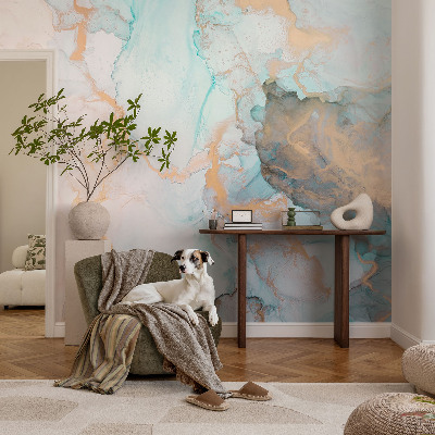 High quality wall mural wallpaper Watercolor waves
