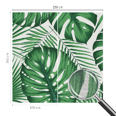 Premium wall mural for bedroom Tropical leaves