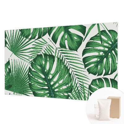 Premium wall mural for bedroom Tropical leaves