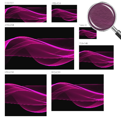 Wall mural Pink ribbons