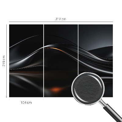 Wallpaper mural Metallic waves