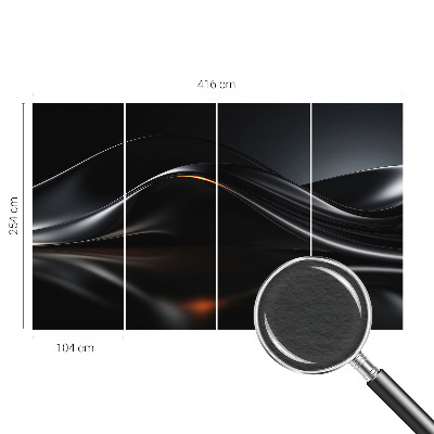 Wallpaper mural Metallic waves