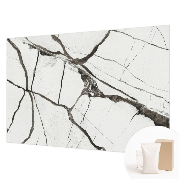 Wall mural for living room Marble cracks