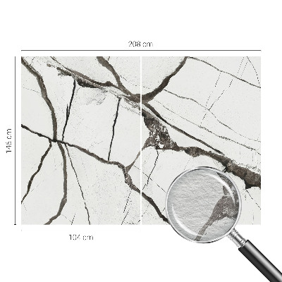 Wall mural for living room Marble cracks