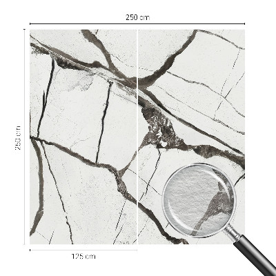 Wall mural for living room Marble cracks