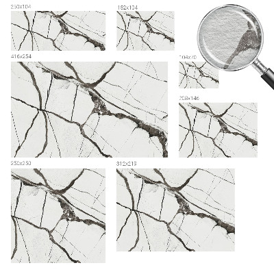 Wall mural for living room Marble cracks