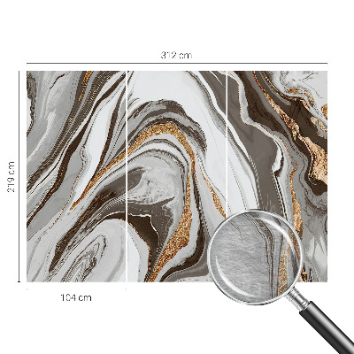Wallpaper mural for living room Marble swirls