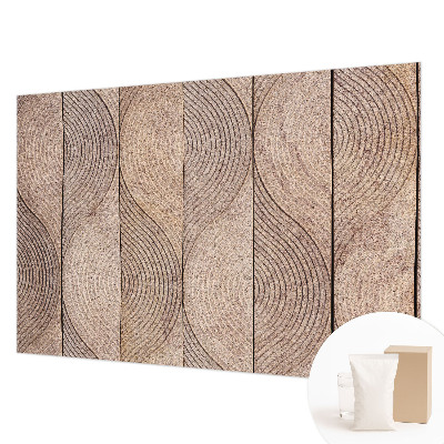 Bedroom wall mural wallpaper Waves of wood