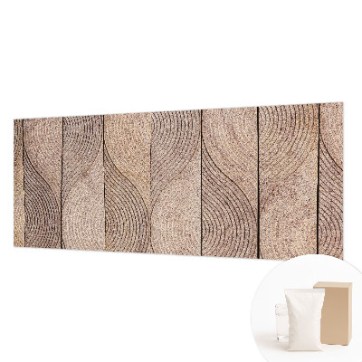 Bedroom wall mural wallpaper Waves of wood