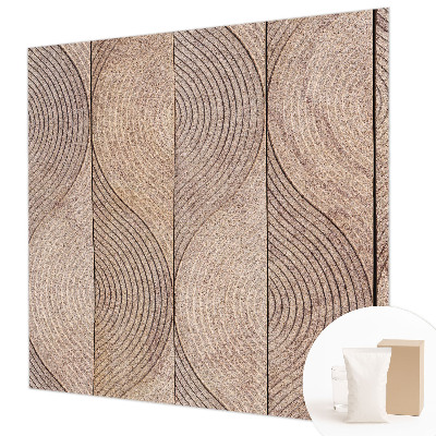 Bedroom wall mural wallpaper Waves of wood