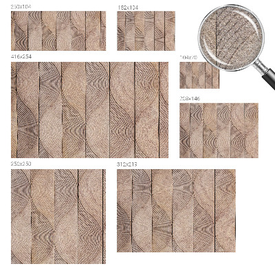 Bedroom wall mural wallpaper Waves of wood