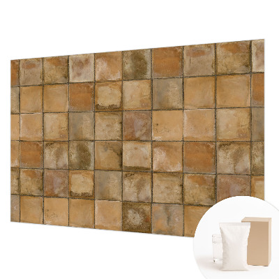 Modern wall mural for living room Rustic mosaic