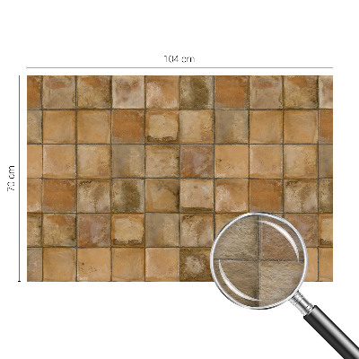 Modern wall mural for living room Rustic mosaic