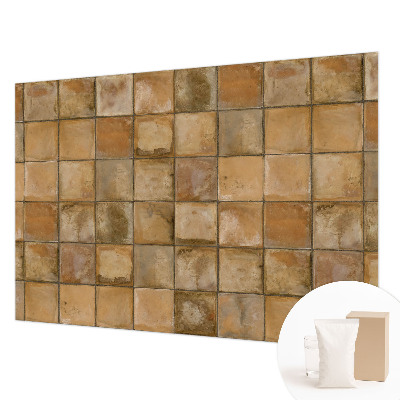 Modern wall mural for living room Rustic mosaic