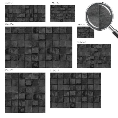 High quality wall mural wallpaper Gray tiles