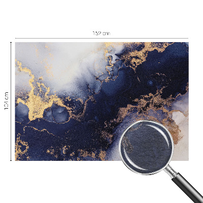 Photo wall mural Navy blue waves