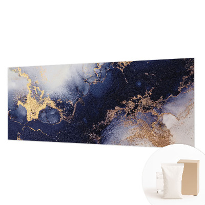 Photo wall mural Navy blue waves