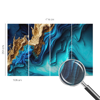 Bedroom wall mural wallpaper Energy waves