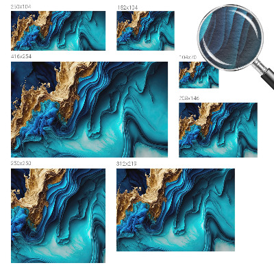 Bedroom wall mural wallpaper Energy waves