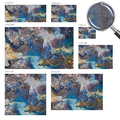Custom size wall mural Cosmic mosaic