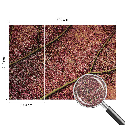 Modern wall mural Leafy texture