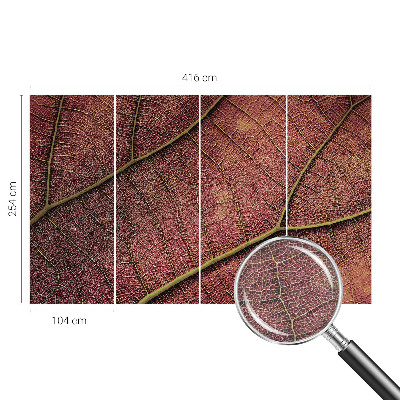 Modern wall mural Leafy texture