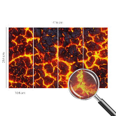 Large wall mural wallpaper Strong magma