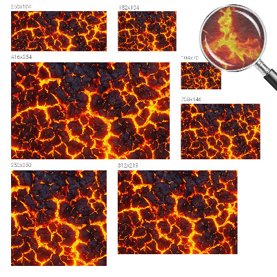 Large wall mural wallpaper Strong magma