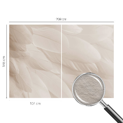 Modern wall mural Ethereal feathers