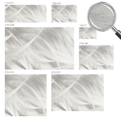 Modern wall mural for bedroom Subtle feathers