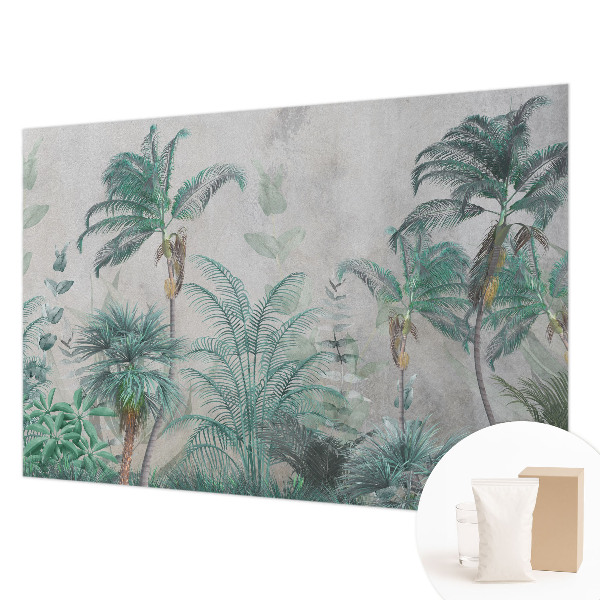 Modern wall mural for living room Exotic oasis