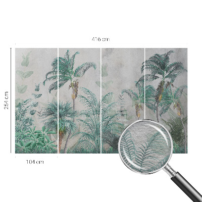 Modern wall mural for living room Exotic oasis