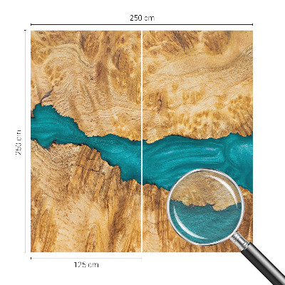 High quality wall mural wallpaper Wood and resin