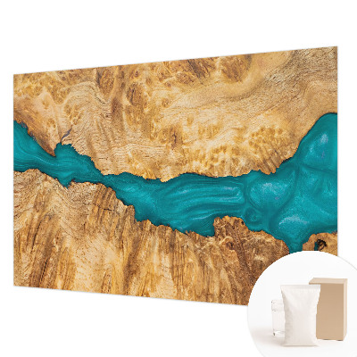 High quality wall mural wallpaper Wood and resin