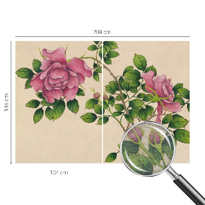Photo wallpaper Romantic roses