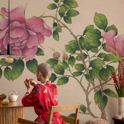 Photo wallpaper Romantic roses