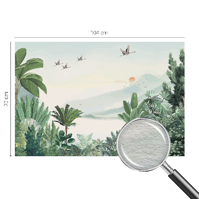 Wallpaper mural for living room Tropical oasis