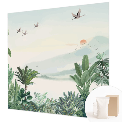 Wallpaper mural for living room Tropical oasis